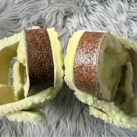 BIRKENSTOCK Arizona Big Buckle Teddy in Popcorn Yellow NWOB Size EU 38 US 7 - Picture 12 of 14